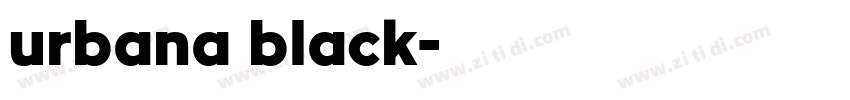 urbana black字体转换